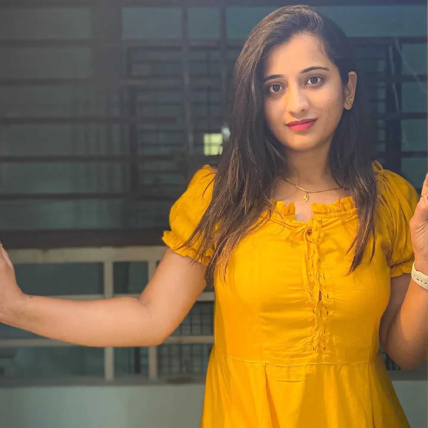 Actress Viraajita in Beautiful Yellow Skirt